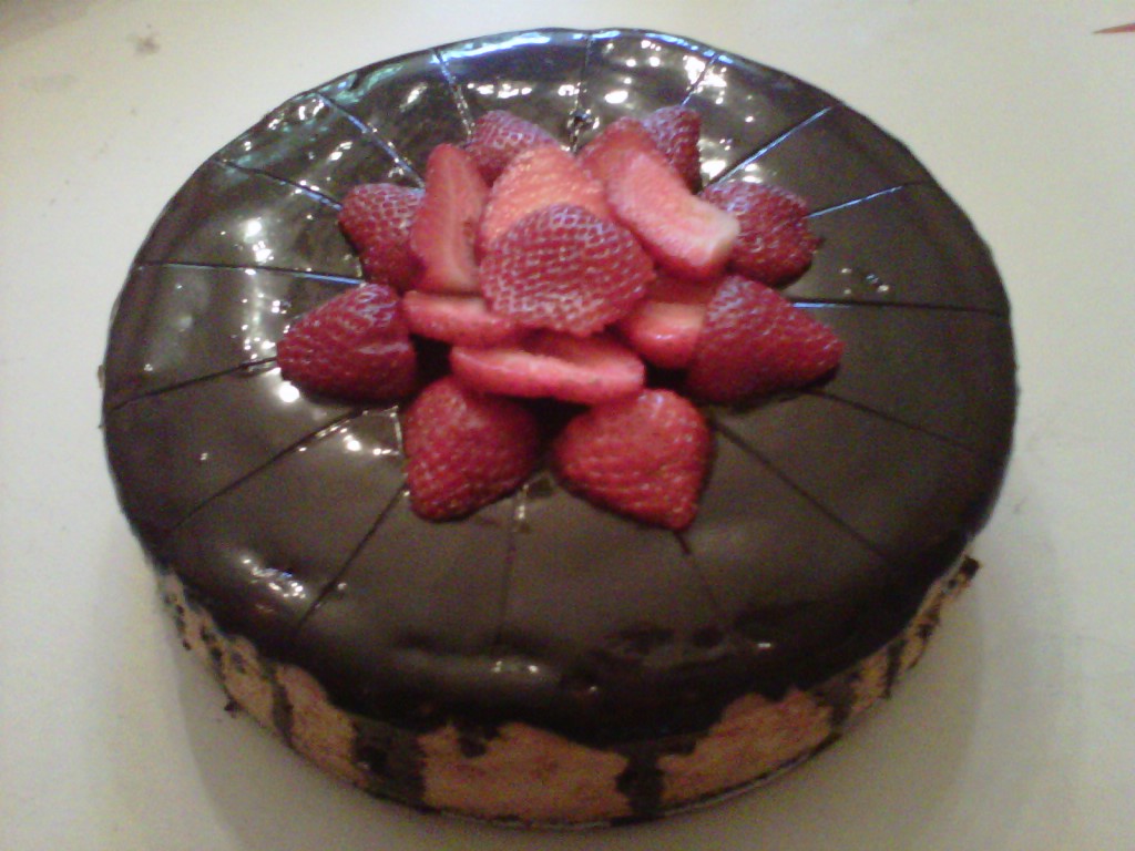 Cheesecake - Choc w strawberries!!